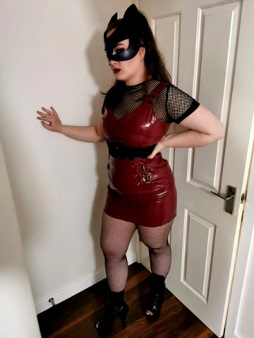 How Sexy Is This PVC Set!! It Makes Me Look Like A Mistress Who Is Ready To Ruin Somebody!