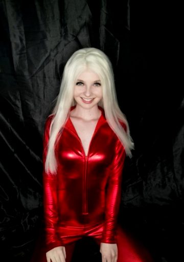Red Shiny Catsuit ❤️ OF Link In Comments ?