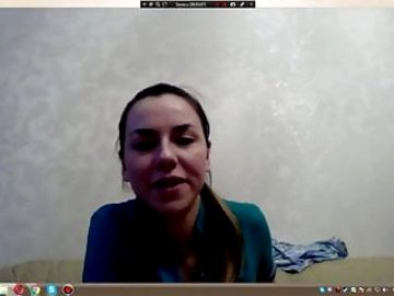 Vika from Tyumen Masturbates on Skype