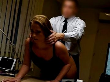 VIP4K. Young naive chick gets fucked on the desk in the loan agent’s office